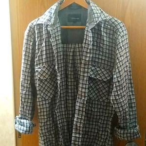 Outdoor Exchange, s, navy blue, white and grey